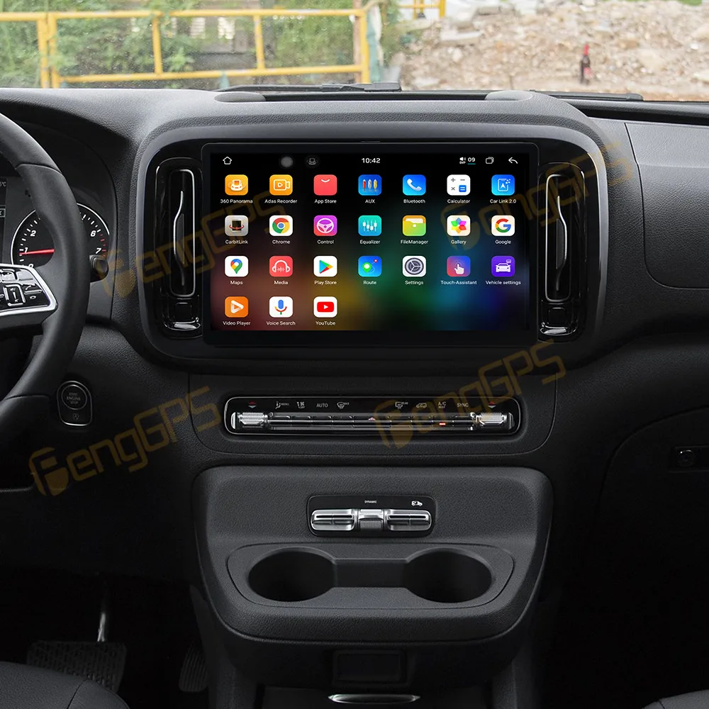 

13,3-дюймовый автомобильный радиоприемник CarPlay Android 15, для Mercedes-Benz Vito 2024-2025, мультимедийный плеер с сенсорным экраном, GPS-навигация, головное устройство