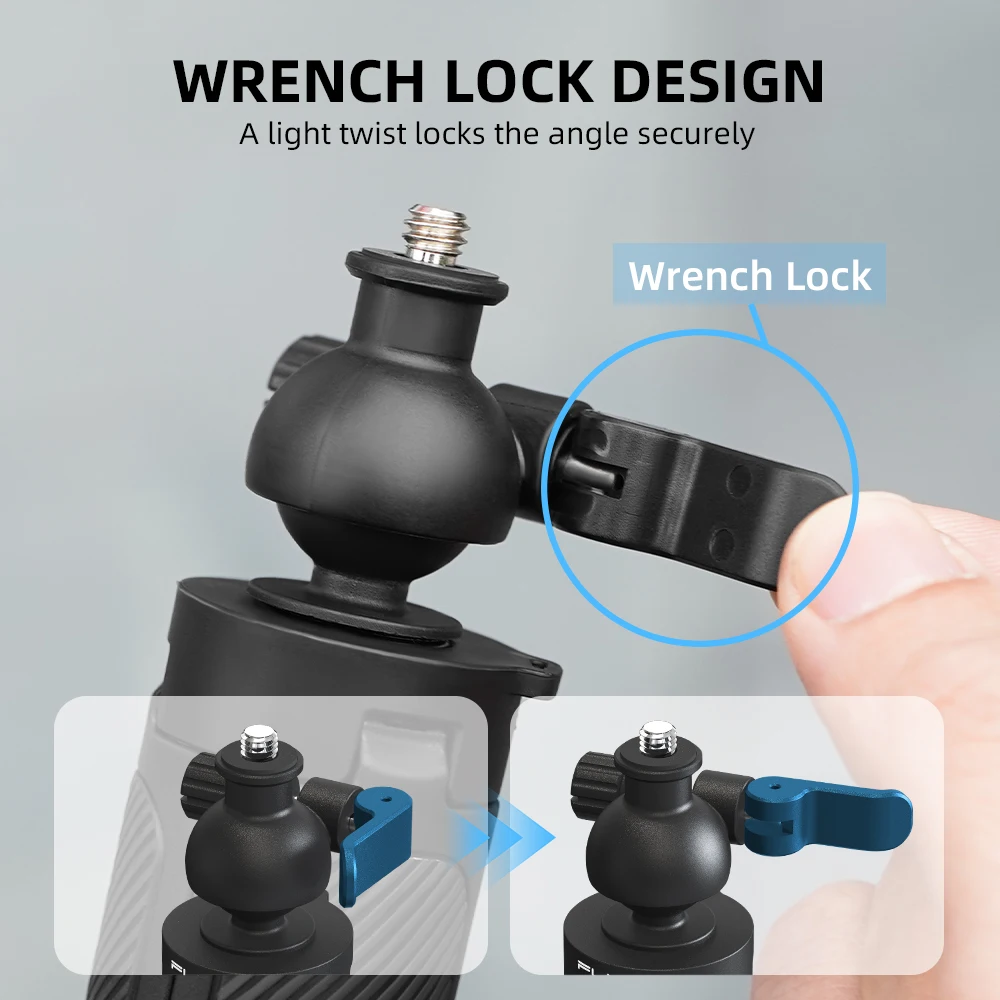 Flymile Selfie-Stick Stativ Verlängerungsstange für DJI Action 6/OSMO 360/Insta360 Ace Pro/Gopro Video-Erstellungs-Zubehör – Detail 5