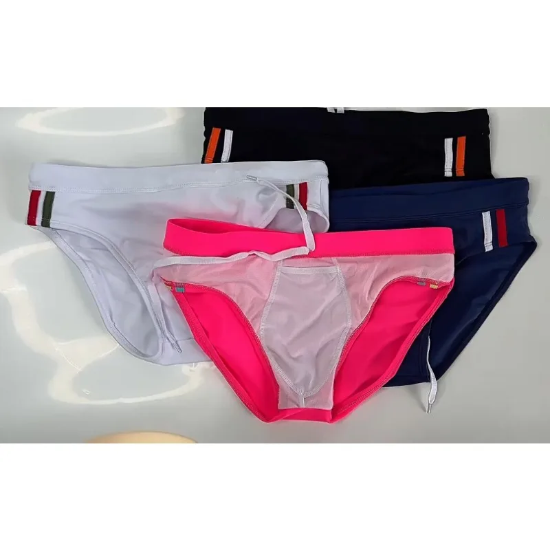 2026 warehouse spot New solid color swimming trunks sports leisure beach surfing simple close-fitting beach UXH002
