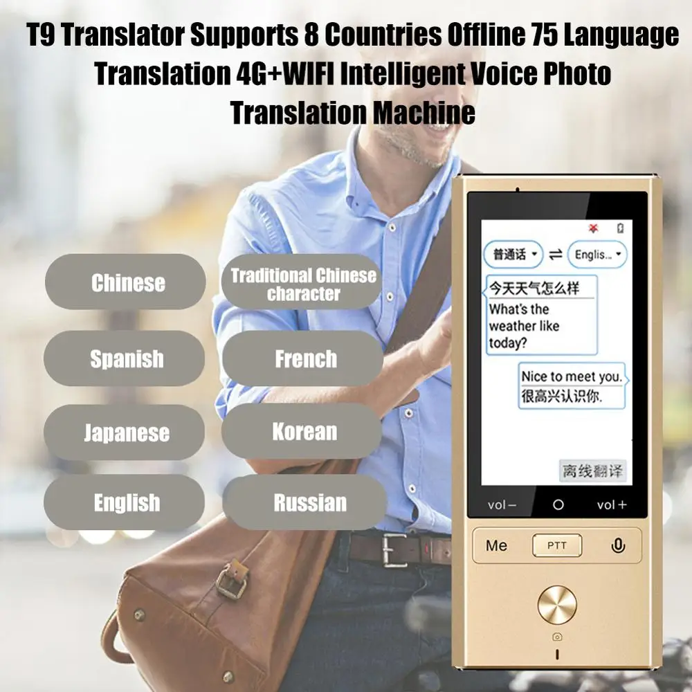 Imagem -06 - Tradutor de Voz Offline Inteligente 106 Idiomas Tempo Real Bidirecional Tradução Portátil Wifi 4g Multilíngue Viagem