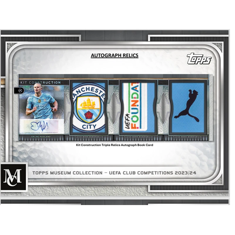 2023-24 مجموعة متحف Topps لكرة القدم UCL كريستال بريميوم لكرة القدم كريستال متحف الحرب الأوروبية ستار كارد صندوق بطاقة #4