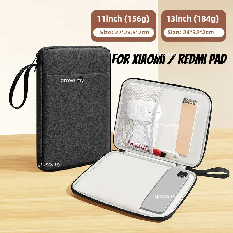

for Redmi Pad 2 Pro Poco Pad M1 2025 SE Pro 11 Tablet Handbag Case Xiaomi Pad 8 7 6 7S 6S 12.5 Sleeve Carrying Travel Pouch