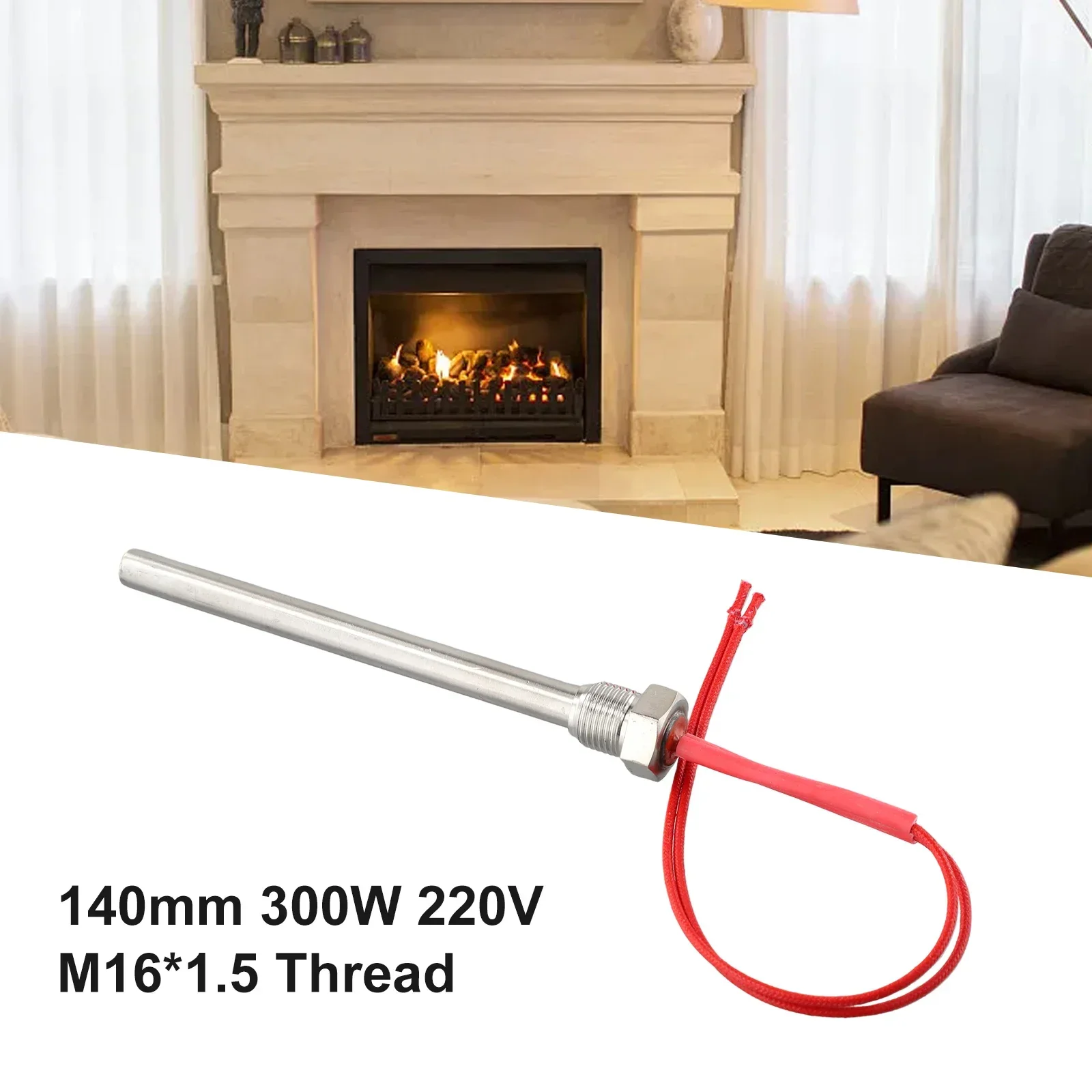 300W/350W 220V Lgniter Hot Rod Wood Pellet Heating Tube Stainless Steel Anti-rust Fireplace Grill Stove Accessories