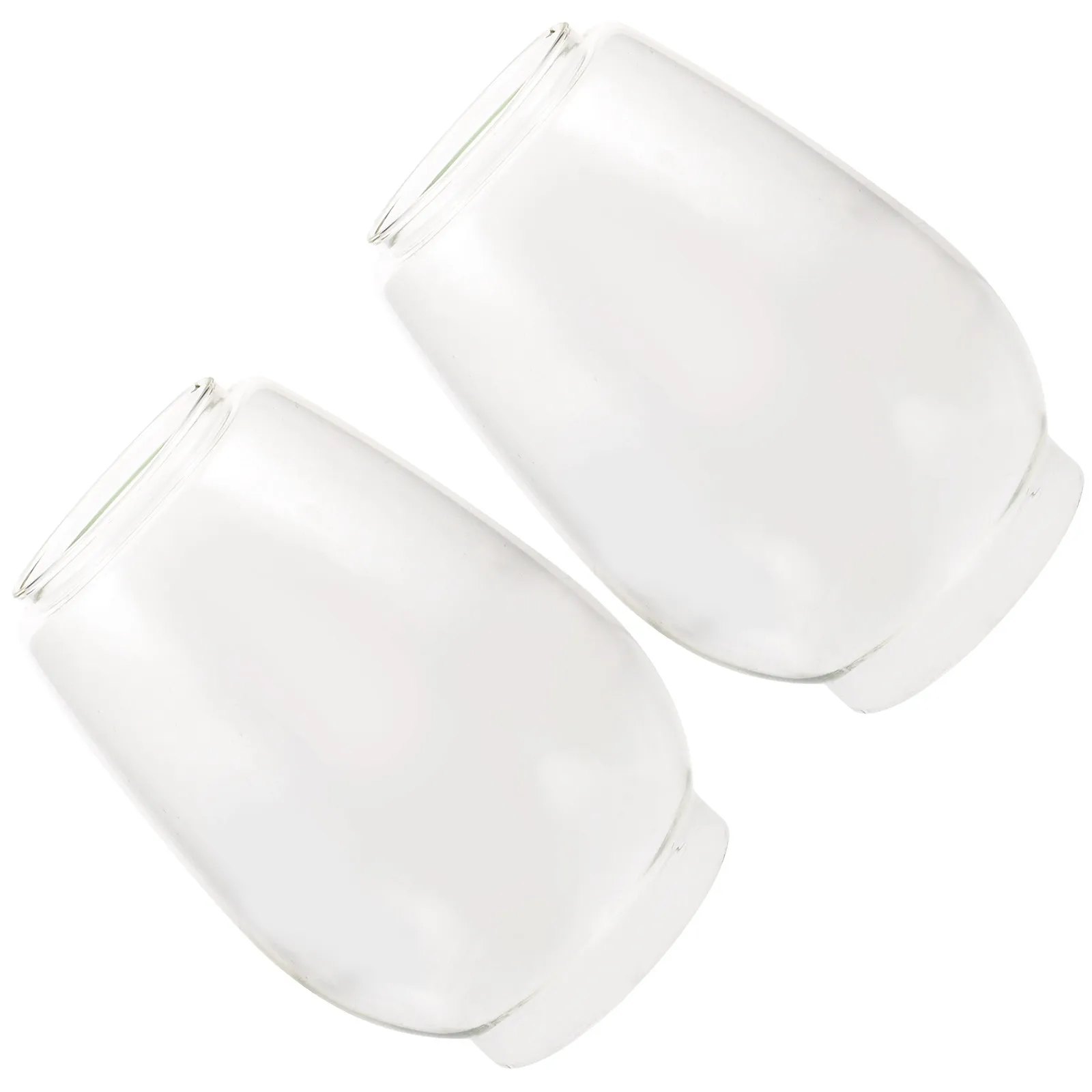 

2Pcs Vintage Oil Lamp Shades Glass Chimneys Clear Lamp Globe Replacement for Outdoor Camping Home Use