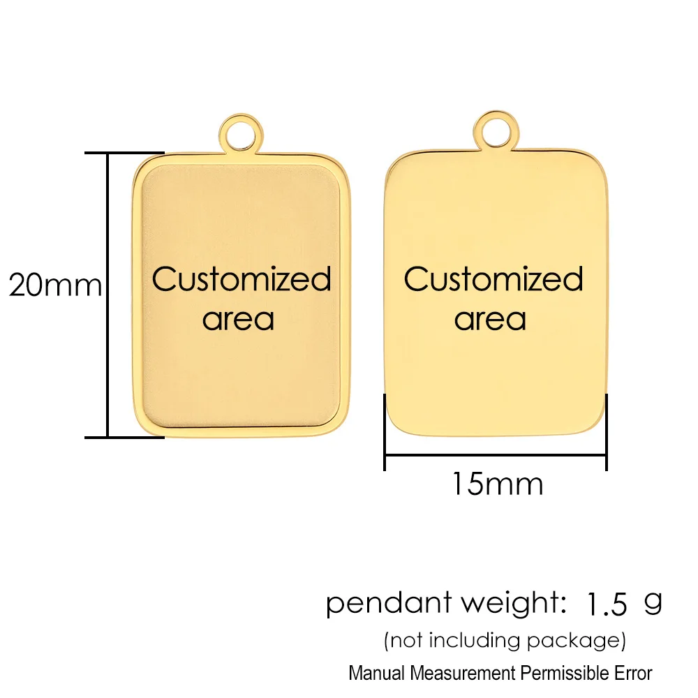 2026 تصميم مربع قلادة مخصصة الليزر والصورة مخصص الإيطالية سحر ربط صالح 9 مللي متر سوار مجوهرات هدايا #6