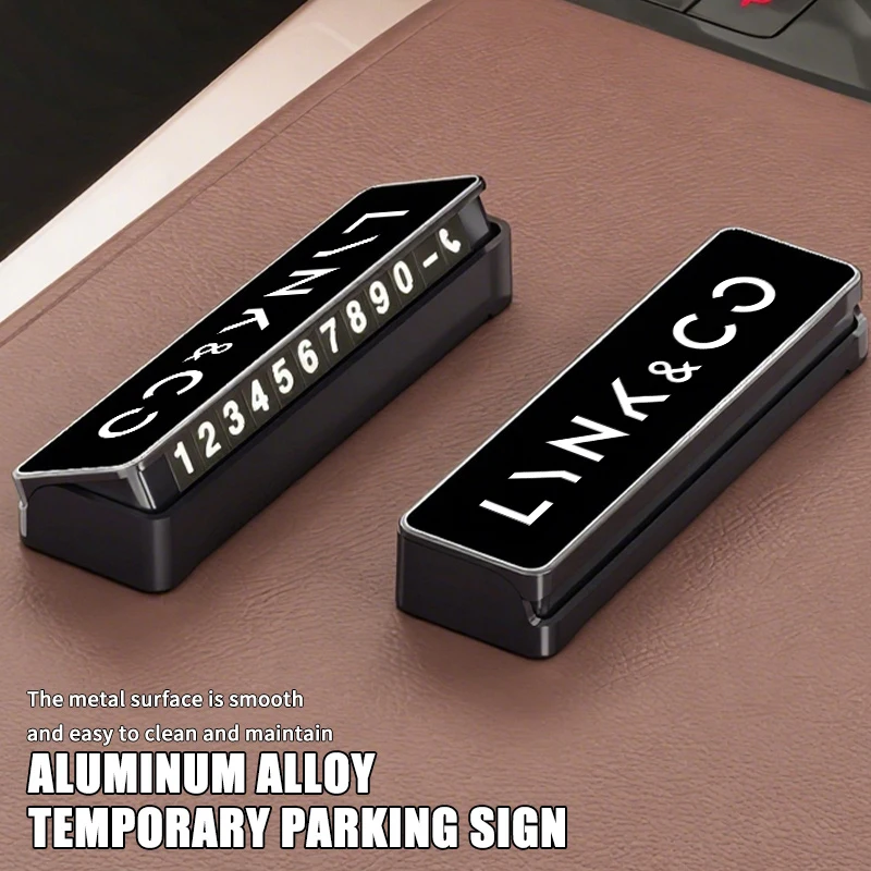 شعار سيارة عالمي محمول لوحة رقم هاتف وقوف السيارات المؤقتة لـ LYNK & CO PHEV 09 MHEV 01 05 03 09 02 04 06 07 08 #4
