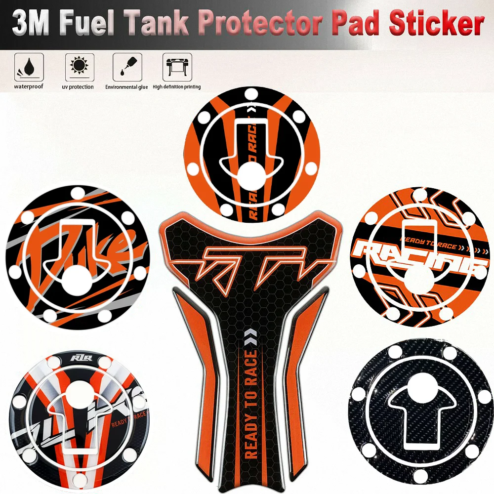 For KTM Duke RC R 125 200 250 390 790 890 Tank Covers Sticker Motorcycle Accessories Pad protector Fueltank Decal 2021 2022 2024