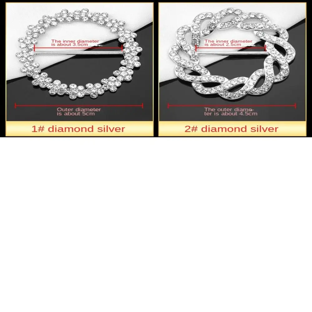 Broches de lujo con perlas para mujer, chal a la moda, Clip para bufanda, ropa de cristal, dobladillo de esquina, hebillas para la cintura, hebilla para bufanda