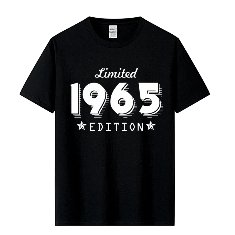 1965 Limited Edition Gold Design Men\'s Black T-SHIRT Cool Casual pride t shirt men Unisex New Fashion tshirt Loose Size