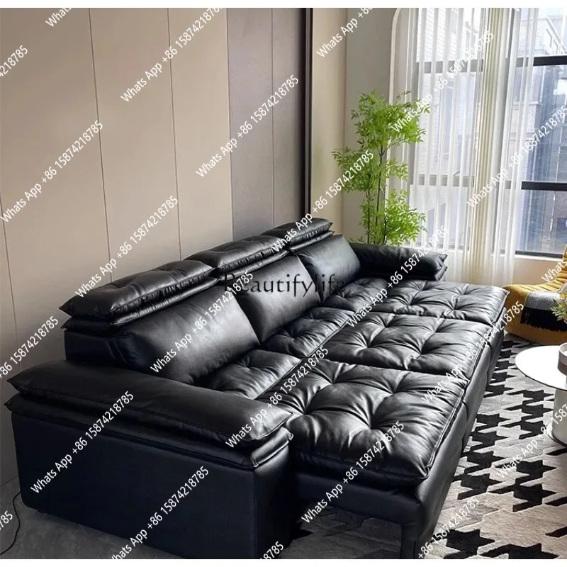 Ln Melaleuca electric sofa bed retractable multi-functional sofa zero against the wall intelligent