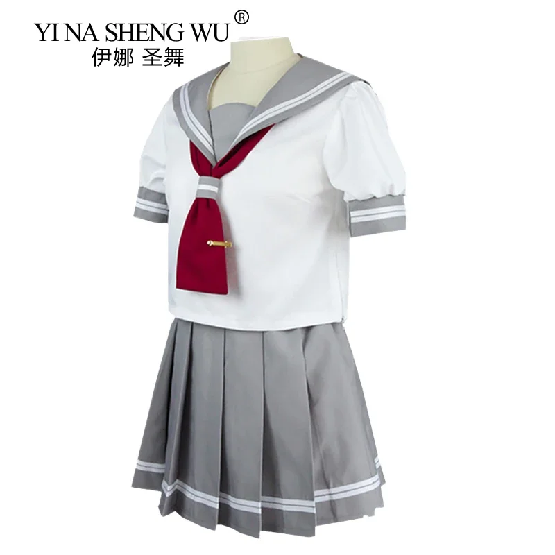 Japanese Anime Love Live Sunshine Cosplay Costume Takami Chika Girls Sailor Uniforms Love Live Aqours School Uniforms Suit