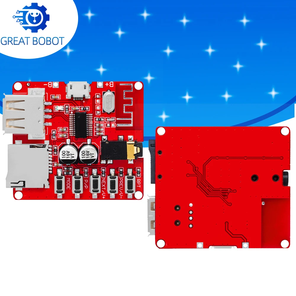 BS 3W سيارة بلوتوث 4.1 MP3 WAV فك مجلس مكبر الصوت ووحدة استقبال الصوت! يدعم جهاز التحكم عن بعد USB/TF/U-DISK/IR #1