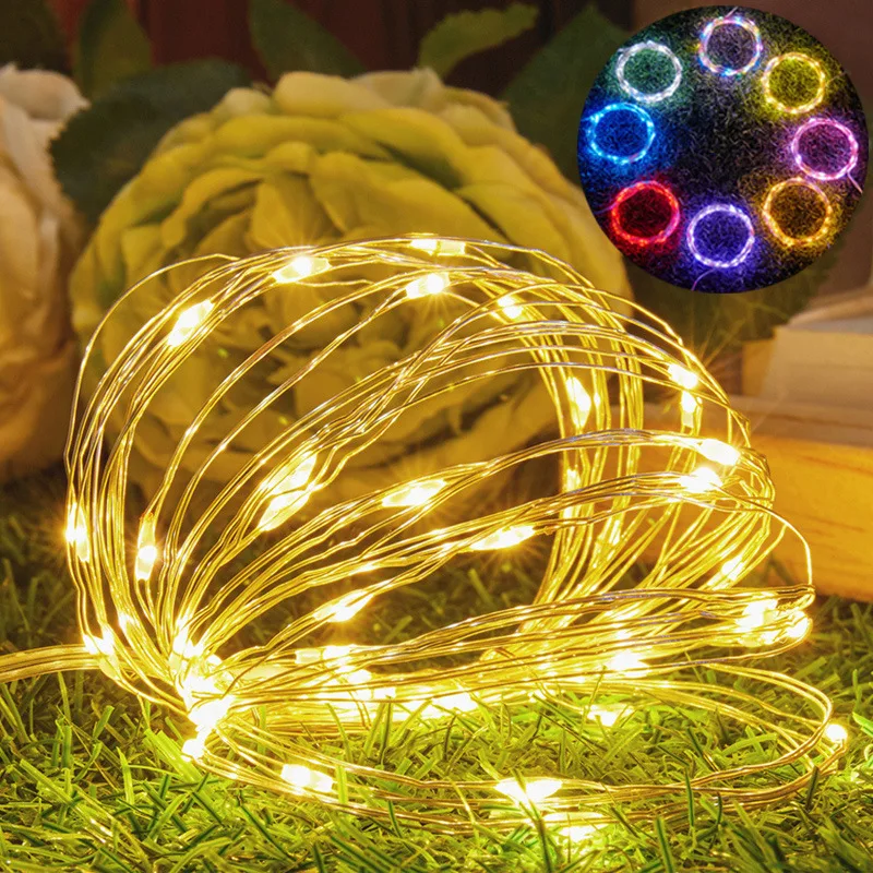 

2M 5M 10M 20M 30M Copper Wire LED String Lights Holiday Lighting Fairy Garland for Christmas Tree Wedding Party Decoration