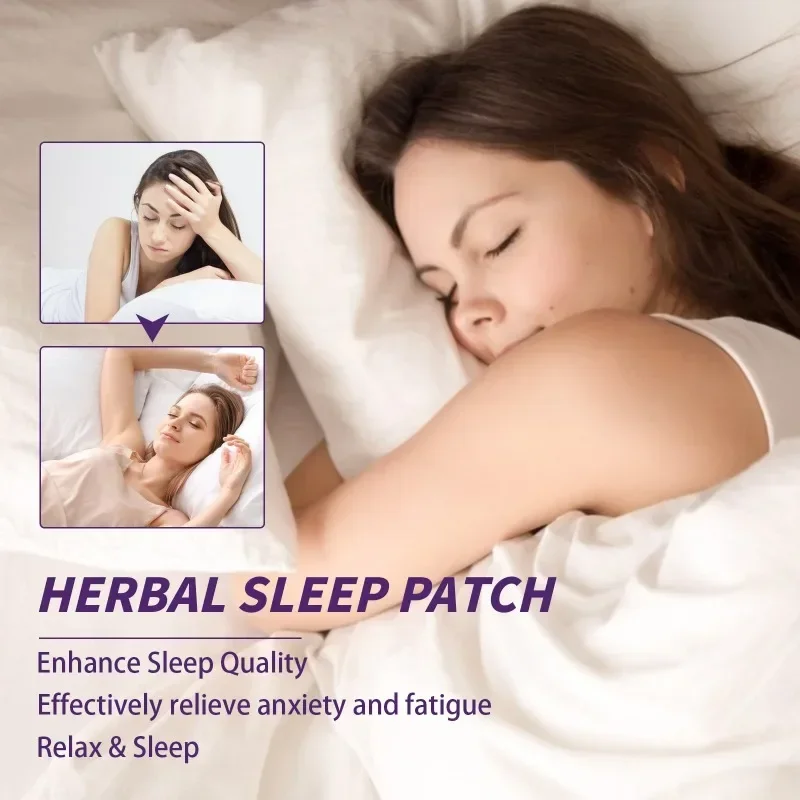 Plester medis Insomnia memperbaiki tidur, stiker pereda sakit kepala, bantuan tidur Herbal alami, stiker Kesehatan