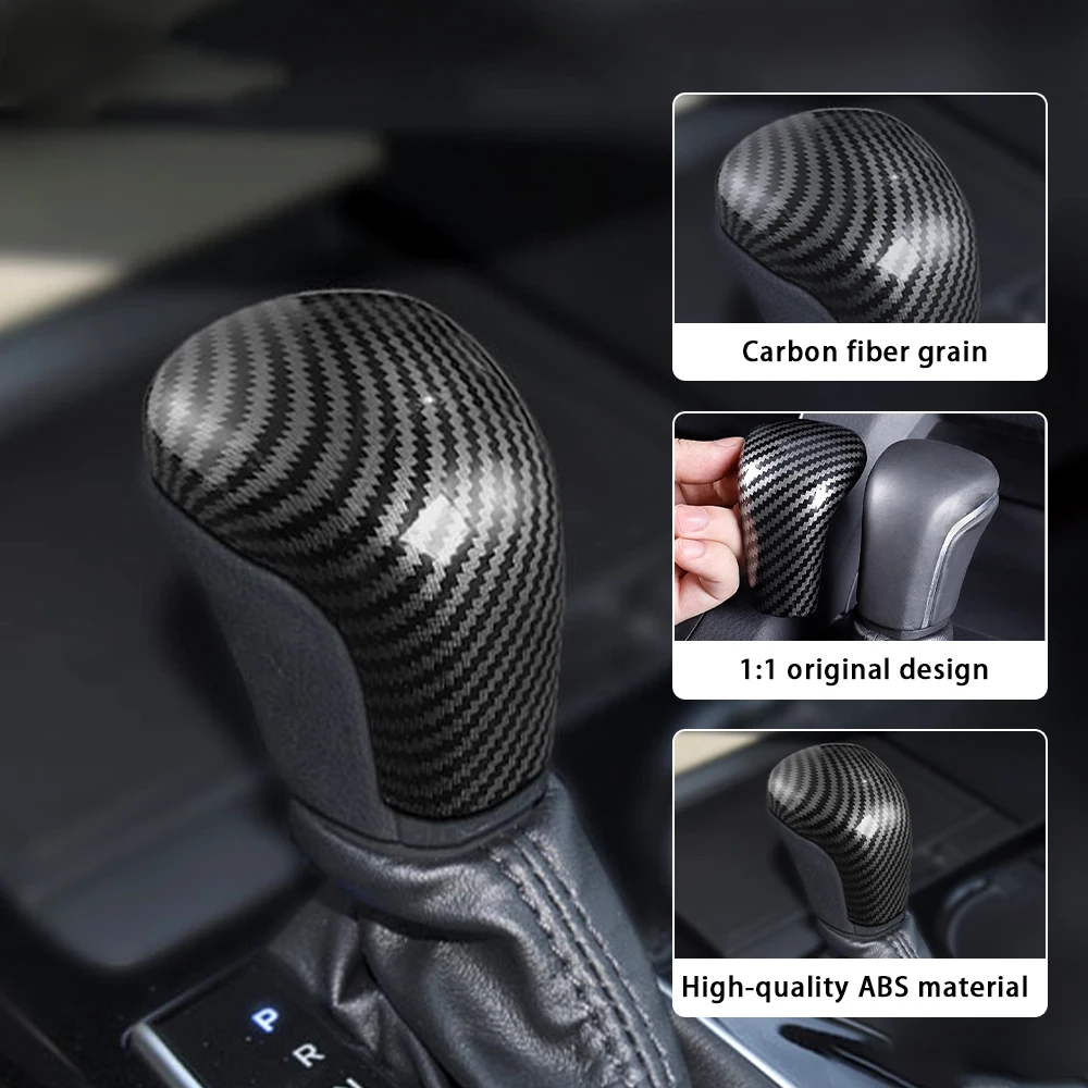 Refitting Shift Knob Cover Automatic Transmission ABS Gear Shift Knob Protector For Toyota 2018-2024 Camry 2019-2022 Avalon