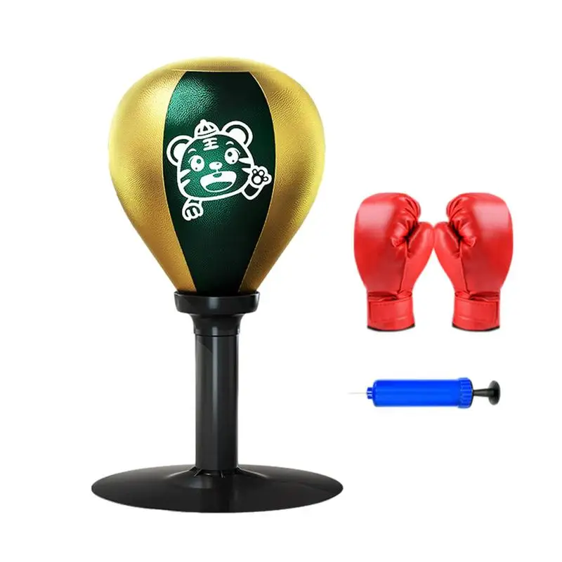 

Desktop Punching Bag With Gloves Desk Boxing Punch Ball Heavy Duty Stress Relief Boxing Practice For Adults Equipment Accessory