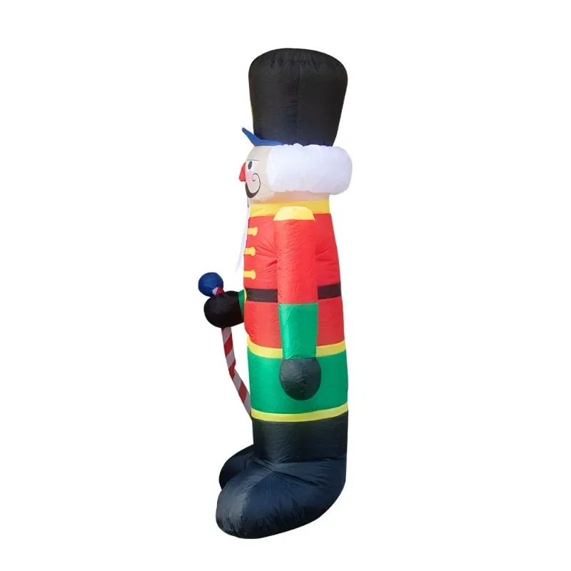 

Christmas air model 2.4 meters inflatable Santa Claus soldier luminous air model, Christmas decoration