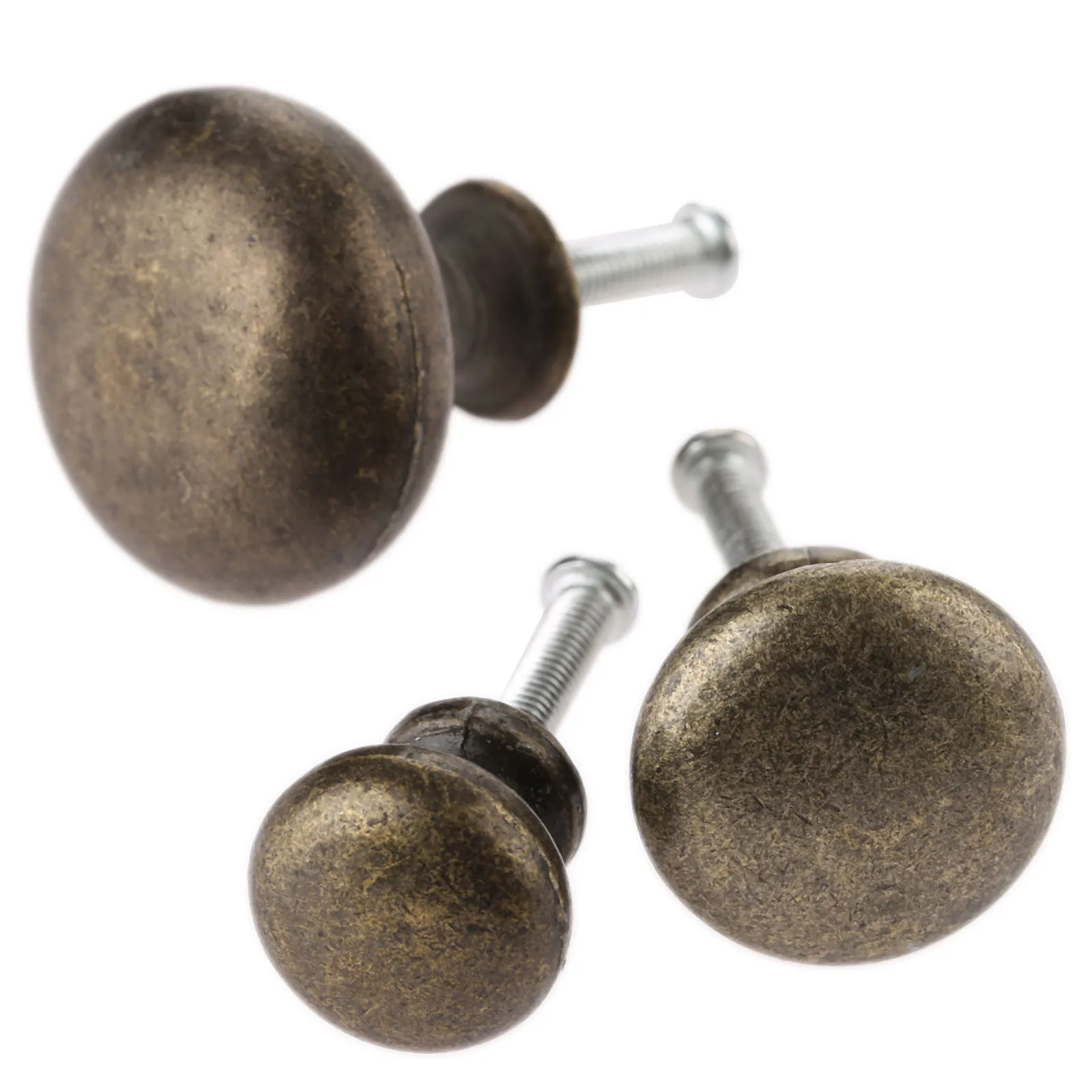 1Pc Antique Round Furniture Handle Mini Jewelry Box Knobs and Pulls Drawer Cupboard Cabinet Pull Handles Furniture Hardware