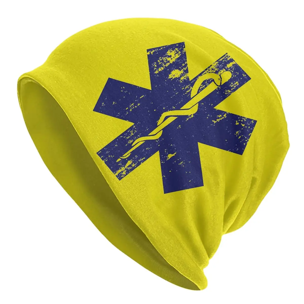 Star Of Life EMT Caps Paramedic Medic Ambulance Vintage Adult Street Skullies Beanies Hat Summer Warm Thermal Elastic Bonnet