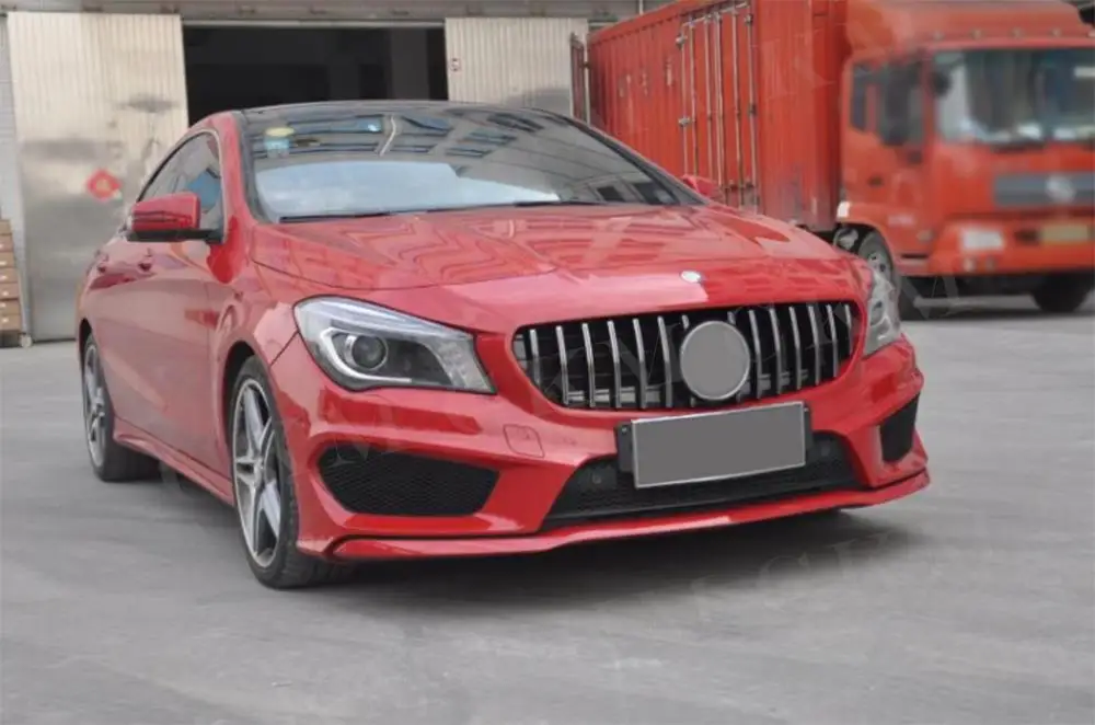 

Для Mercedes Benz CLA Class W117 C117 CLA200 220 260 2014-2018 решетки переднего бампера гоночная решетка сетчатая рамка обвесы аксессуары