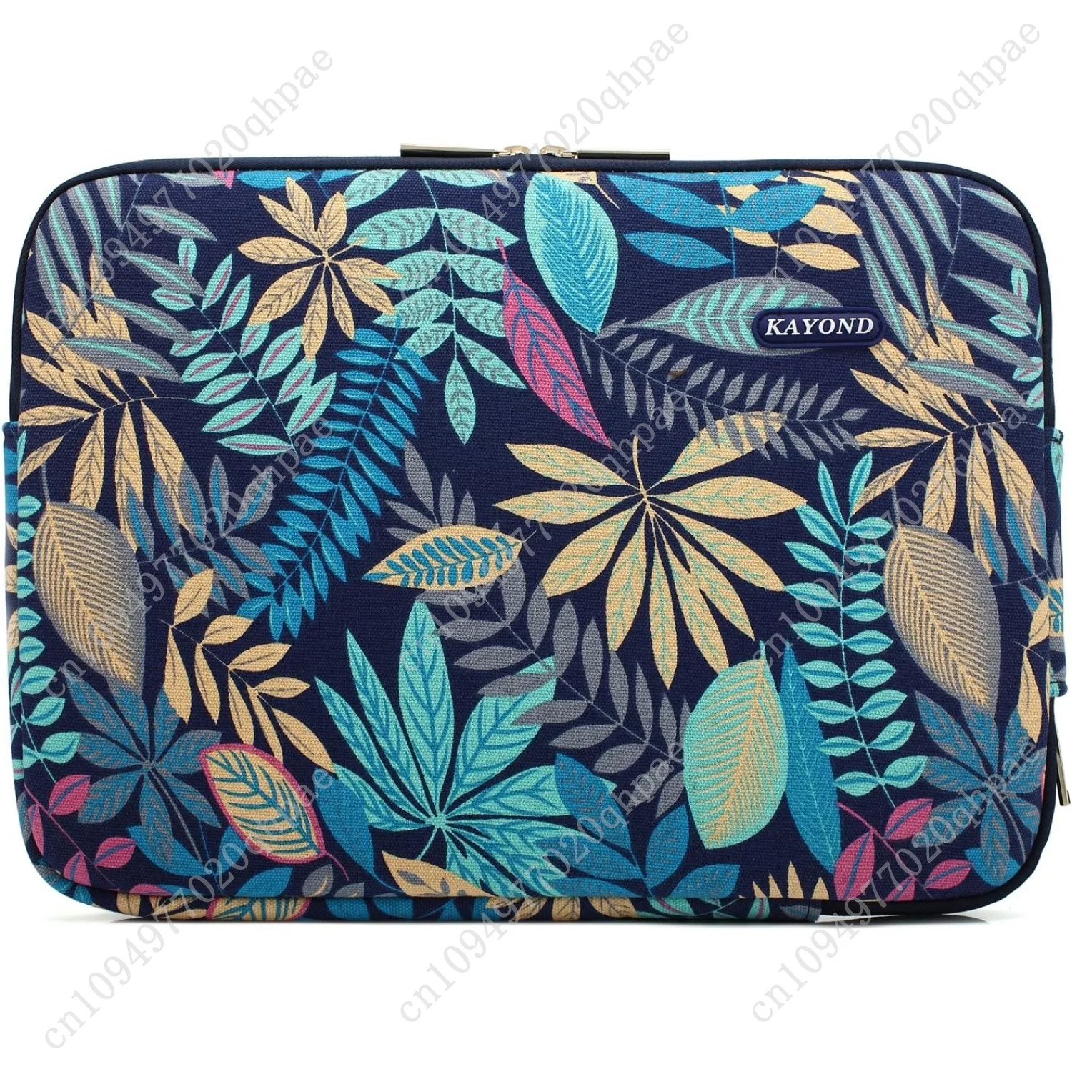 قماش مقاوم للماء لحقيبة الكمبيوتر المحمول مقاس 15-15.6 بوصة (15-15.6 بوصة، سلسلة الغابات الزرقاء)