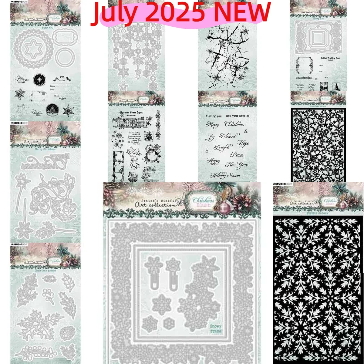 عيد الميلاد ندفة الثلج 2025 جديد قطع معدنية يموت DIY بها بنفسك سكرابوكينغ الحرف صانع ألبوم صور قالب اليدوية الديكور