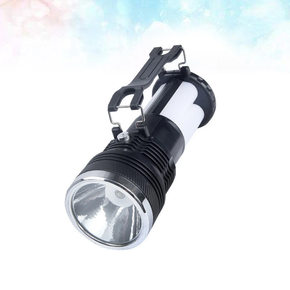 1pc Luce per tenda solare Luce da campeggio di emergenza esterna 3 modalità Ad alta luminosità Portatile a risparmio energetico per escursioni Escursionismo Viaggi Nero
