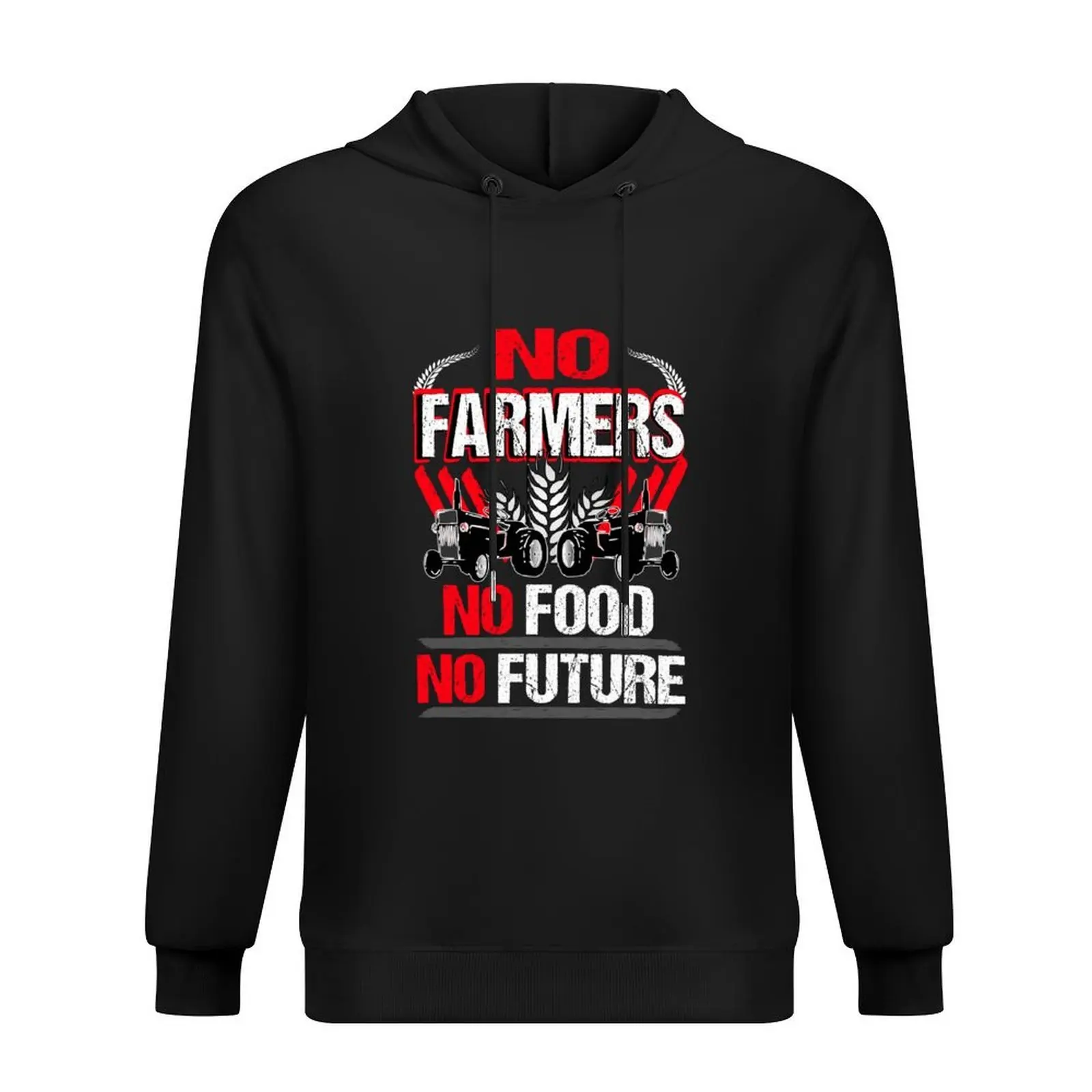 

No Farmers No Food No Future Farmer Farmers Demo Demonstration Hoodie mens clothing anime clothing men's coat new hooded tee