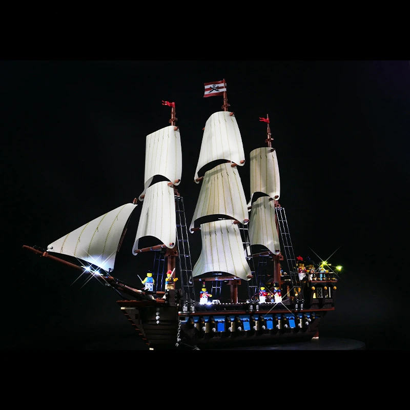 

Not Included Building Blocks LED Light Kit for Pirates of The Caribbean Empire Battleship 10201 City Bricks DIY Lamp Toys Set