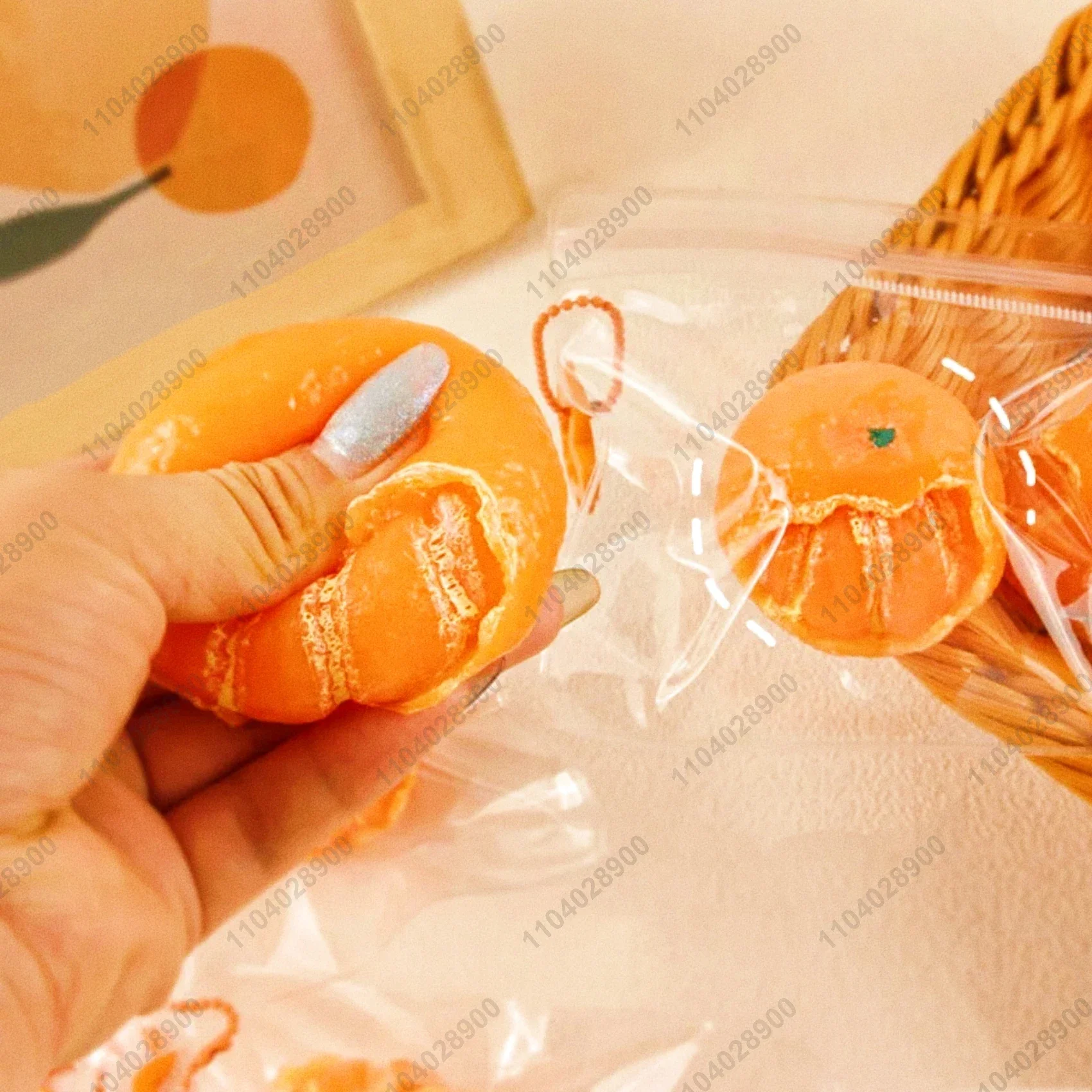 Peeling Tangerine Squishy Orange Tangerine Mochi Toy Squeeze Toy Squishy Anti Stress Release Toy Gift