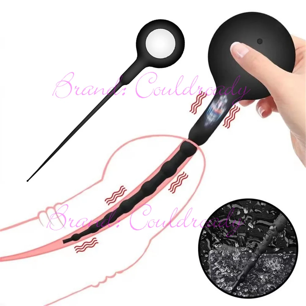 Urethral Vibrator Catheter Penis Plug Sex Toy for Men Vibrating Urethra Dilator Horse Eye Stimulator Masturbator