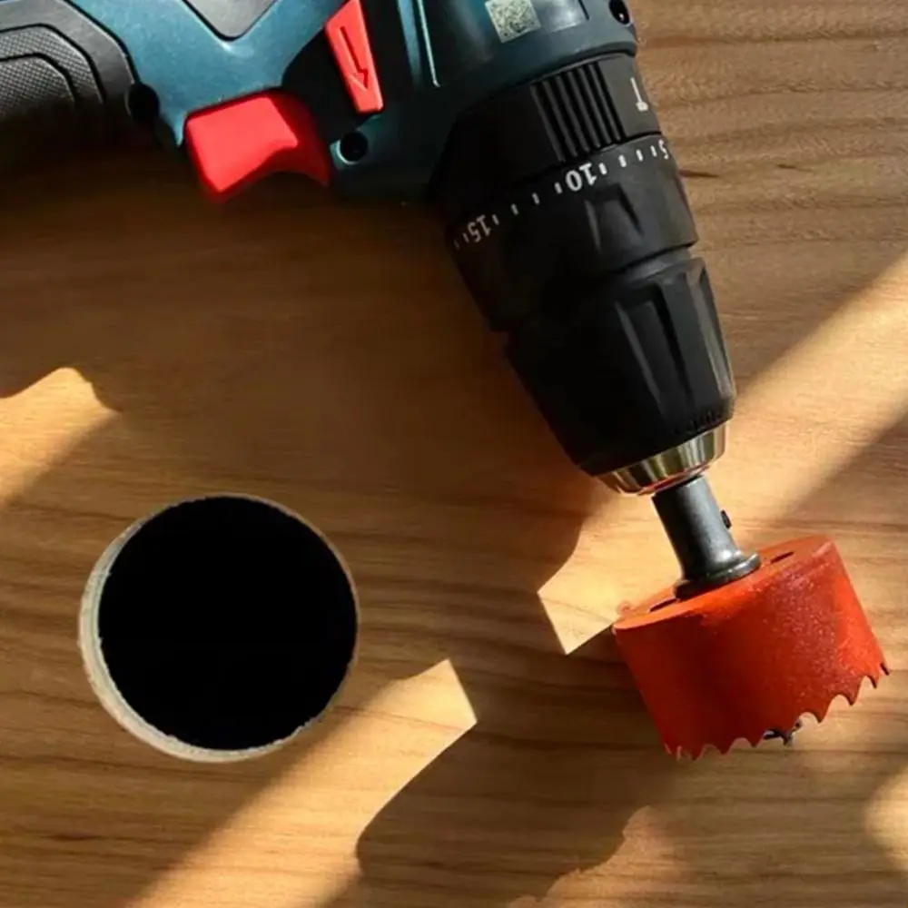 

50-65mm Hole Saw Drill Bit Easy Chip Removal HSS Steel Wood Drilling Crown Wear Resistant No Slipping Bimetal Hole Opener