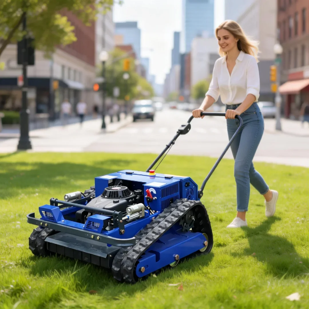 

Индивидуальная самоходная газонокосилка-робот на гусеничном ходу для удаления сорняков, 4-тактная, беспроводная, для любых типов местности