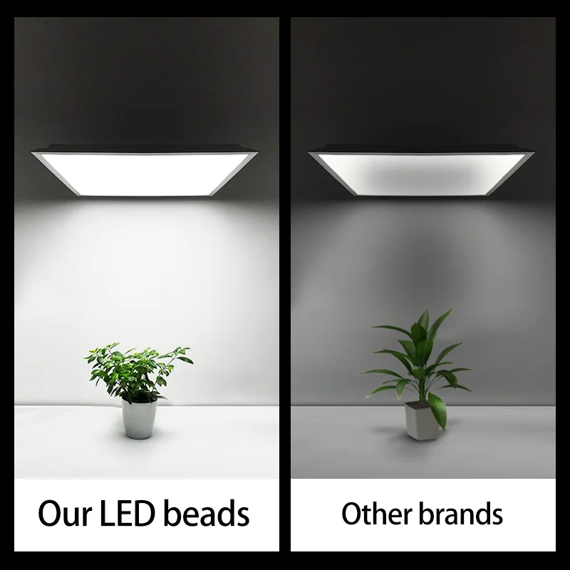 Panel de luz Led de 220V, iluminación de techo interior, ultrafino, cuadrado, 300x300MM, montado en superficie