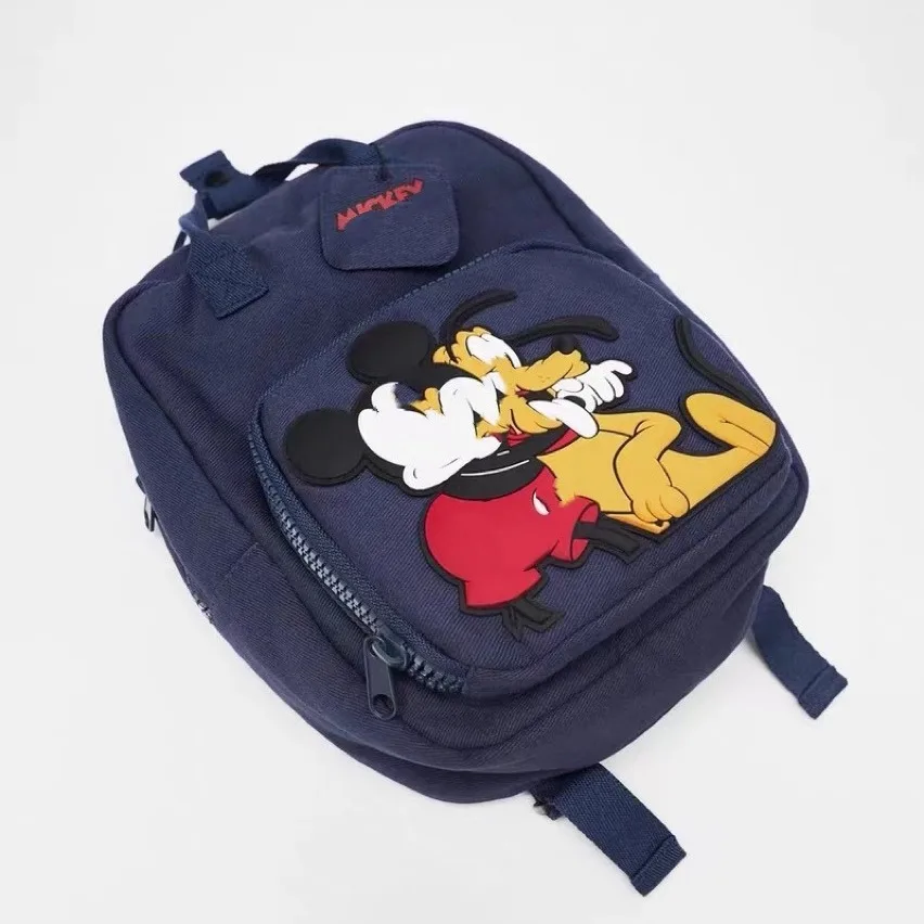 Disney Girls Backpacks Mickey Mouse Kawaii Bags Print Sequin Travel Storage Fashionable Schoolbags Kindergarten Mini Backpack