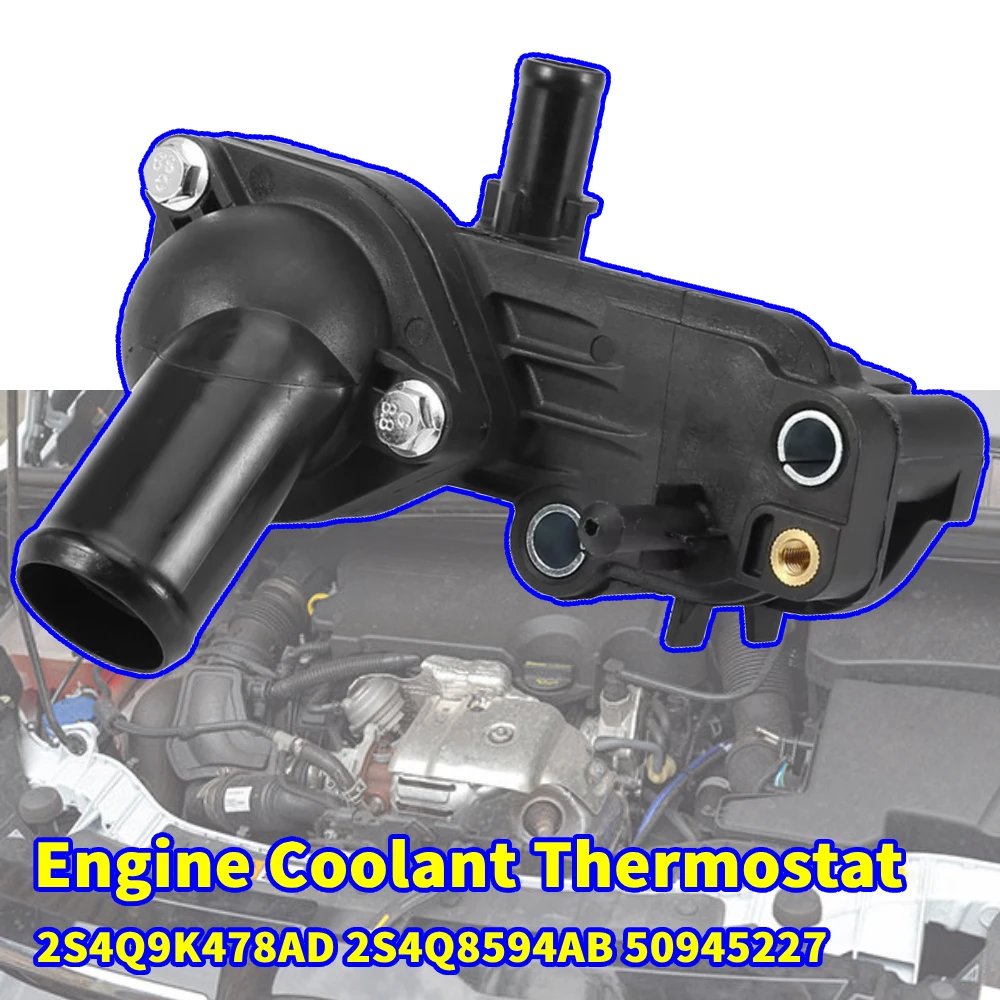 

Thermostat Housing Assembly for Ford CMax 2007 2008 2009 2010 2011 2S4Q9K478AD 1198060 2S4Q8594AB 50945227 1514500600 1148329