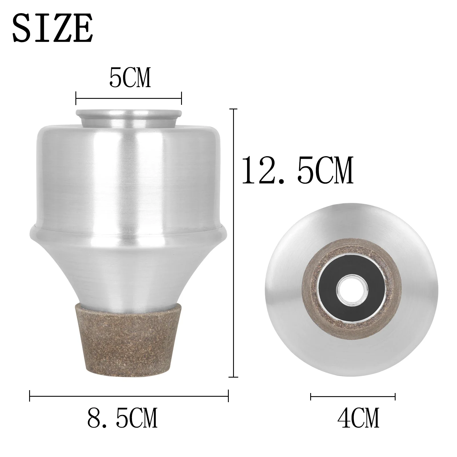 SLADE Aluminum Trumpet Mute Portable Horn Noise Reducer Silvery Brass Silencers Musical Instrument Accessories Part