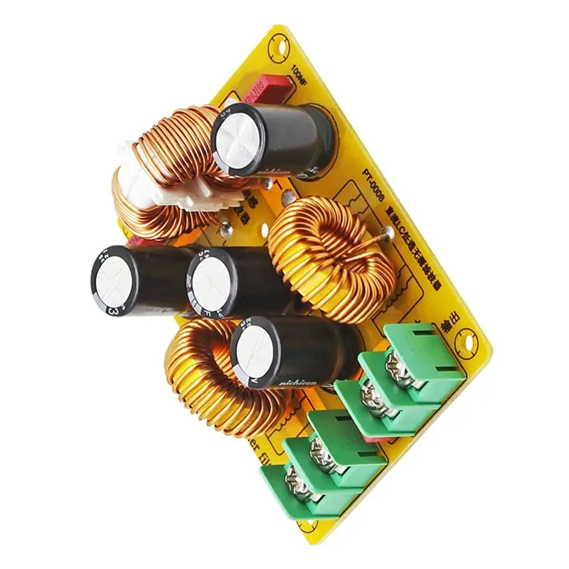 【HOT A69Z!】High-Frequency Noise Filter Power Supply Ripple 2A 4A 10A 20A DC LC Low Pass EMI EMC 12V 24V CAR Audio