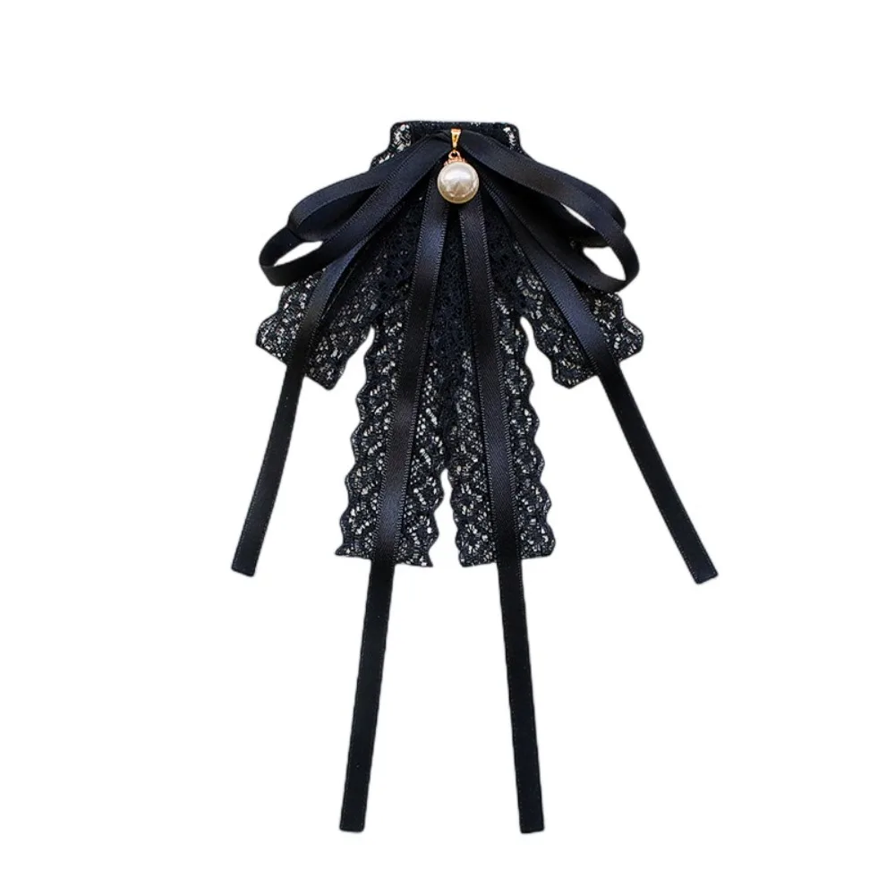 

Новая жемчужная рубашка с воротником-жабо, галстук, лента, кружево, бант, брошь, элегантная рубашка, платье, булавки для воротника, аксессуары для одежды