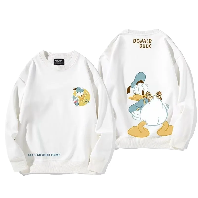 

Autumn Baby Girls Clothes Kid Boy Donald Duck Double Sided Printing Long Sleeve Sweatshirt Cartoon O-Neck Soft Breathable Top