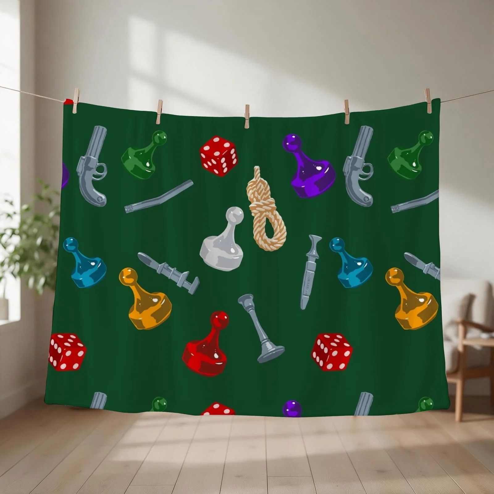 Get A Clue Throw Blanket couch cozy soft plush fuzzy picnic outdoor blanket