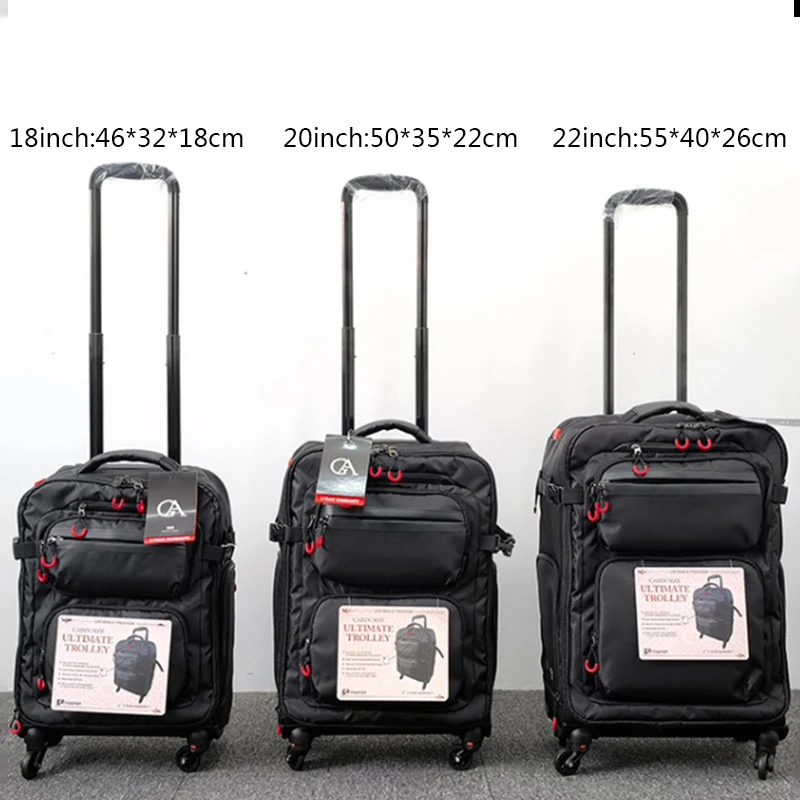 Imagem -06 - Business Travel Rolling Bagagem Bolsa Trolley Bolsa com Rodas Mala de Viagem Mochila Impermeável Oxford Mochila com Rodas 20