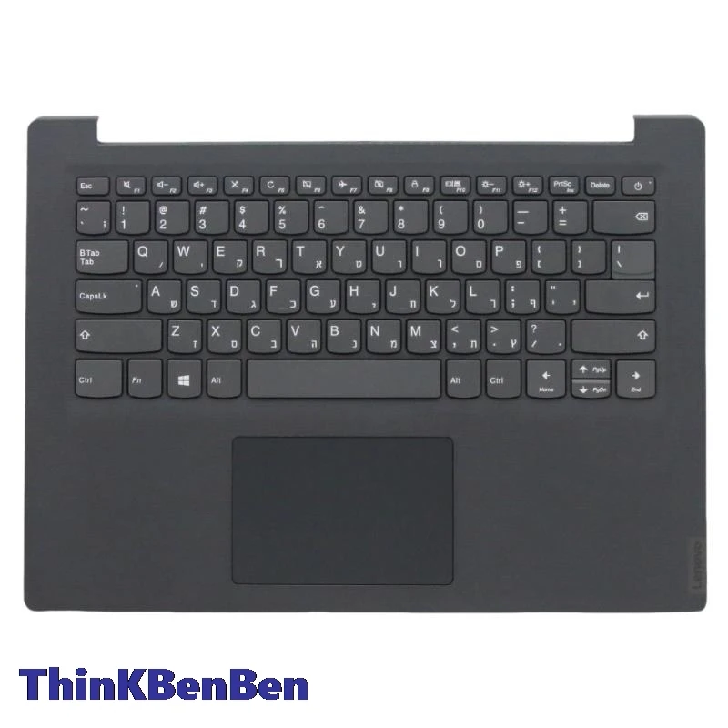 HB Hebrew IL Israel Texture Iron Gray Keyboard Upper Case Palmrest Shell Cover For Lenovo V14 ADA ARE IGL IIL IKB IWL 5CB0W44145