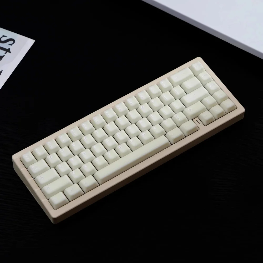 White Jade Cherry Keycaps PBT 154 Keys 2 Colors for 60/64/84/98/108 Gaming Mechanical Keyboard MX Switch