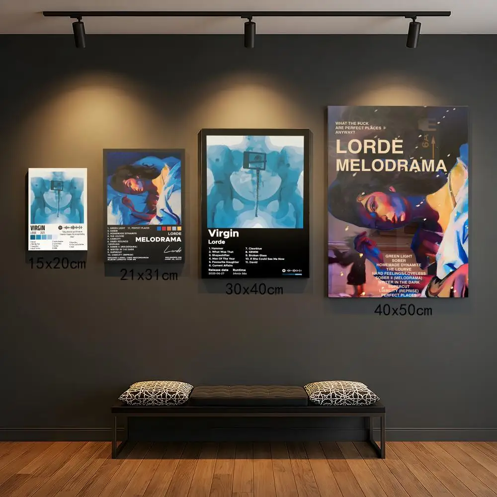 L-Lorde Poster Premium PP Wall Decal - Peel & Stick, HD Print, Waterproof Home Decor