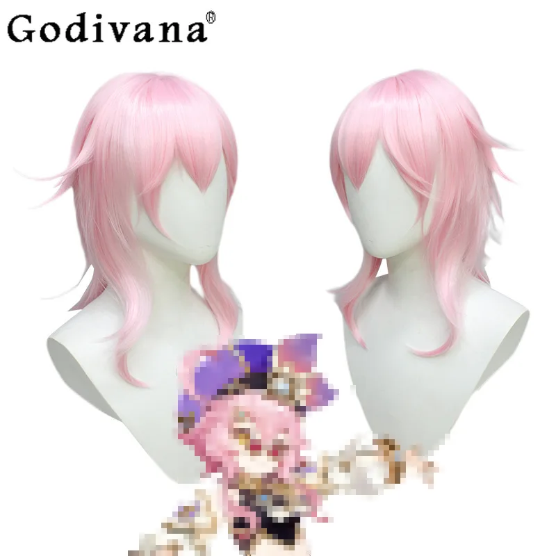 Impact Cosplay Costume for Women Halloween Anime Wig Hat Full Sets Girls Stage Party Top and Shorts Outfits Cos Costume