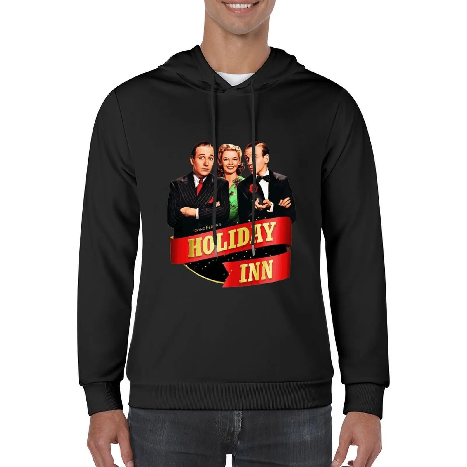 Holiday Inn - Bing Crosby، Fred Astaire هوديي ملابس رجالية ملابس شتوية ملابس للرجال طقم تي شيرت رجالي بقلنسوة جديد #5