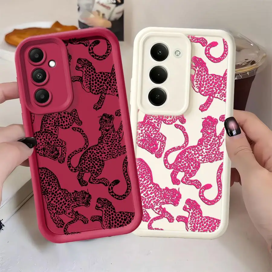Animal Leopard Phone Cover Case for Samsung Galaxy A73 A56 A32 A36 A24 A21s A25 A26 A35 A52 A55 A54 A57 A22