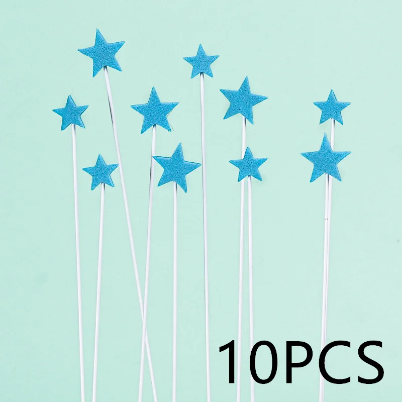 1 Set Farbige Buchstaben Happy Birthday Tortendekoration Gold Kleiner Stern DIY Party Geschenk Cupcake Topper für Babyparty Dessert Dekoration – Detail 13