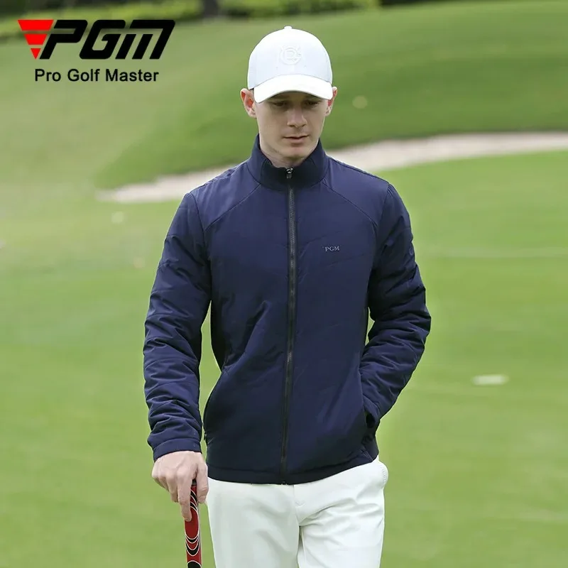 PGM Golf Men\'s Cotton Jackets Autumn Winter Long Sleeve Top Golf Clothing Men YF505